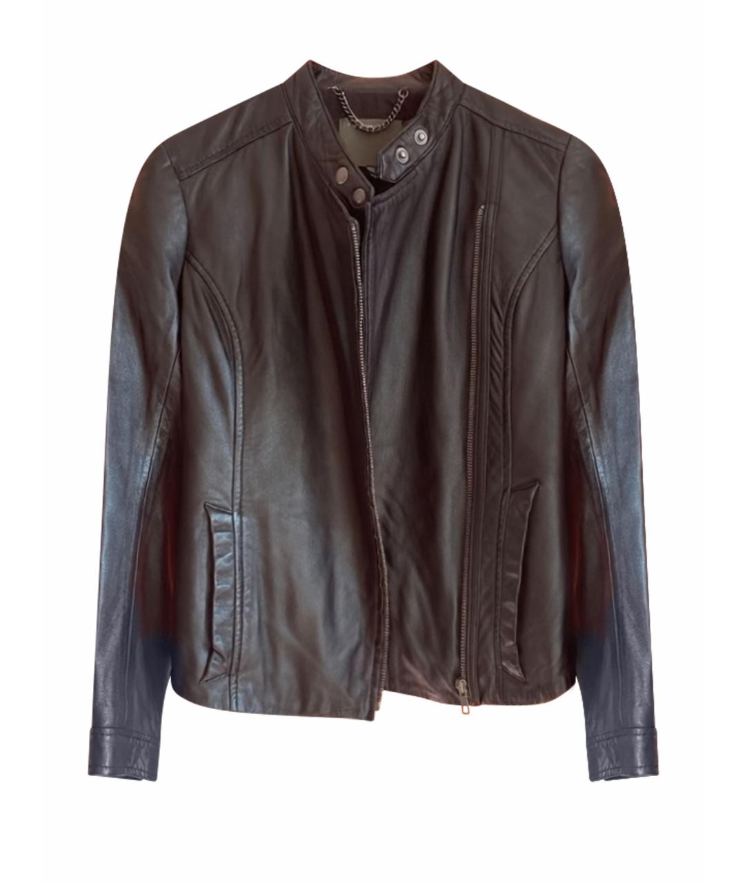 MUUBAA Черная кожаная куртка, фото 1