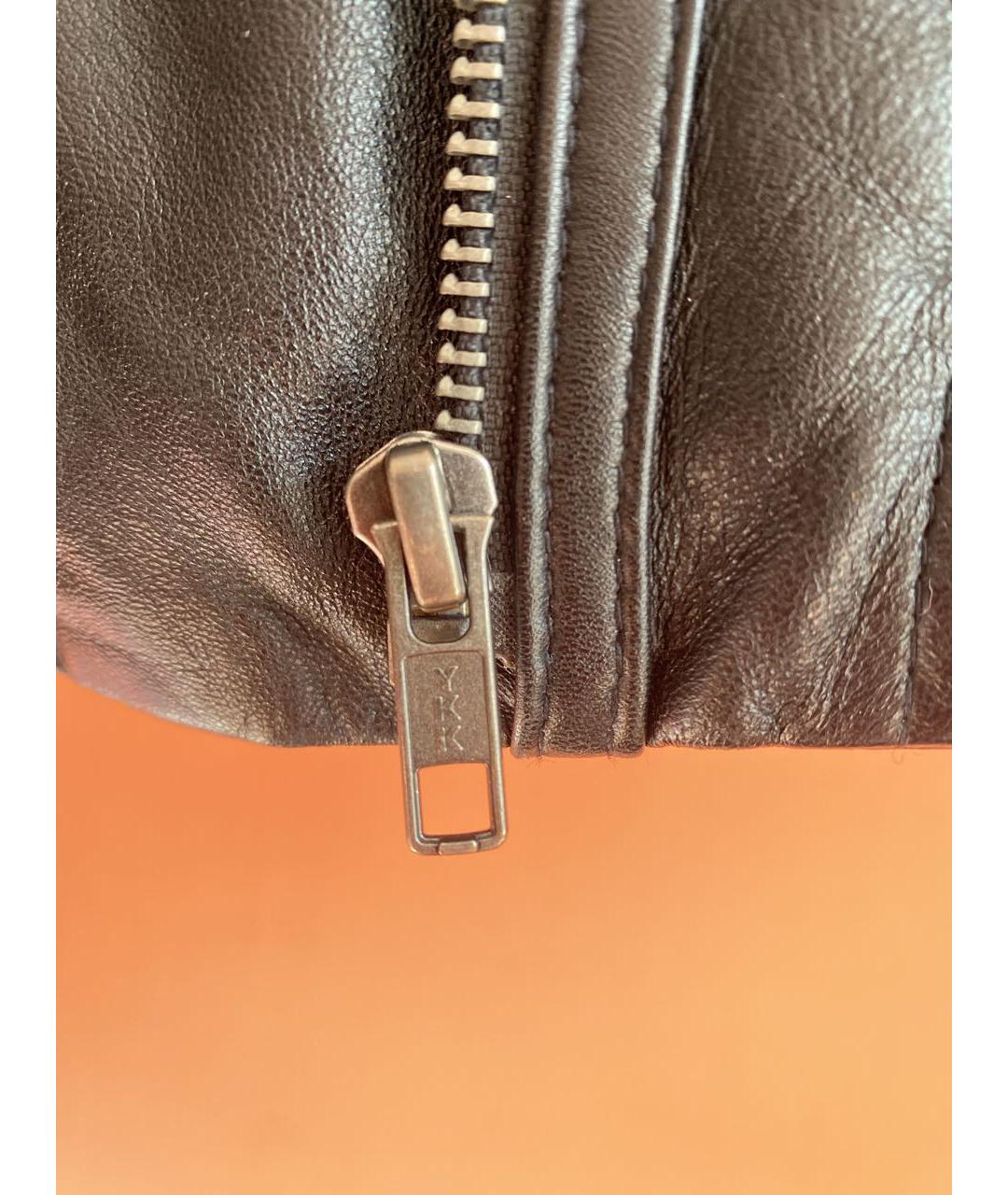 MUUBAA Черная кожаная куртка, фото 3