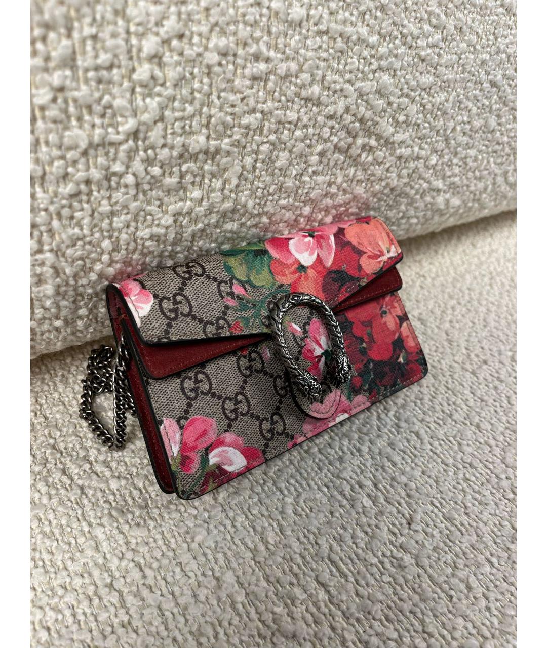 GUCCI Бежевая тканевая сумка через плечо, фото 2