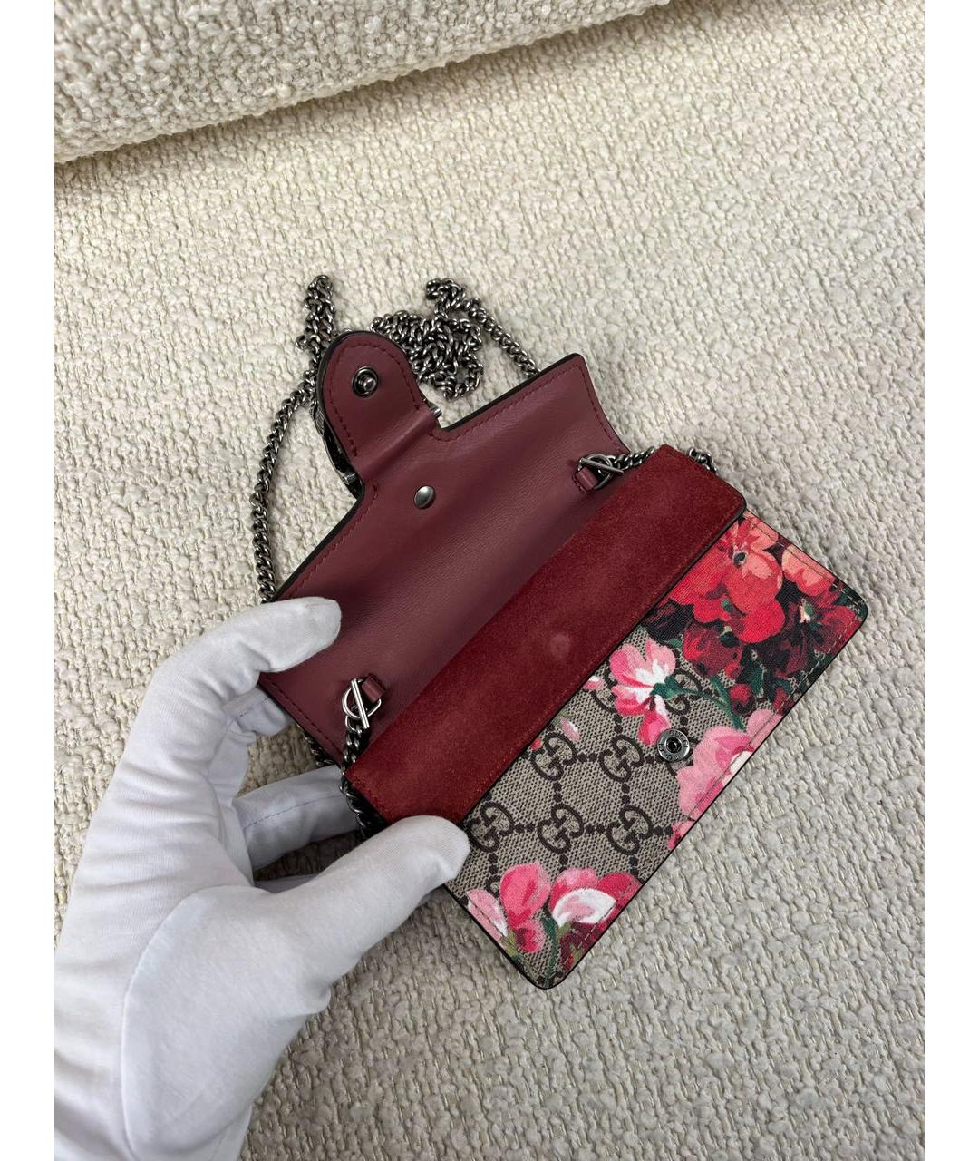 GUCCI Бежевая тканевая сумка через плечо, фото 6