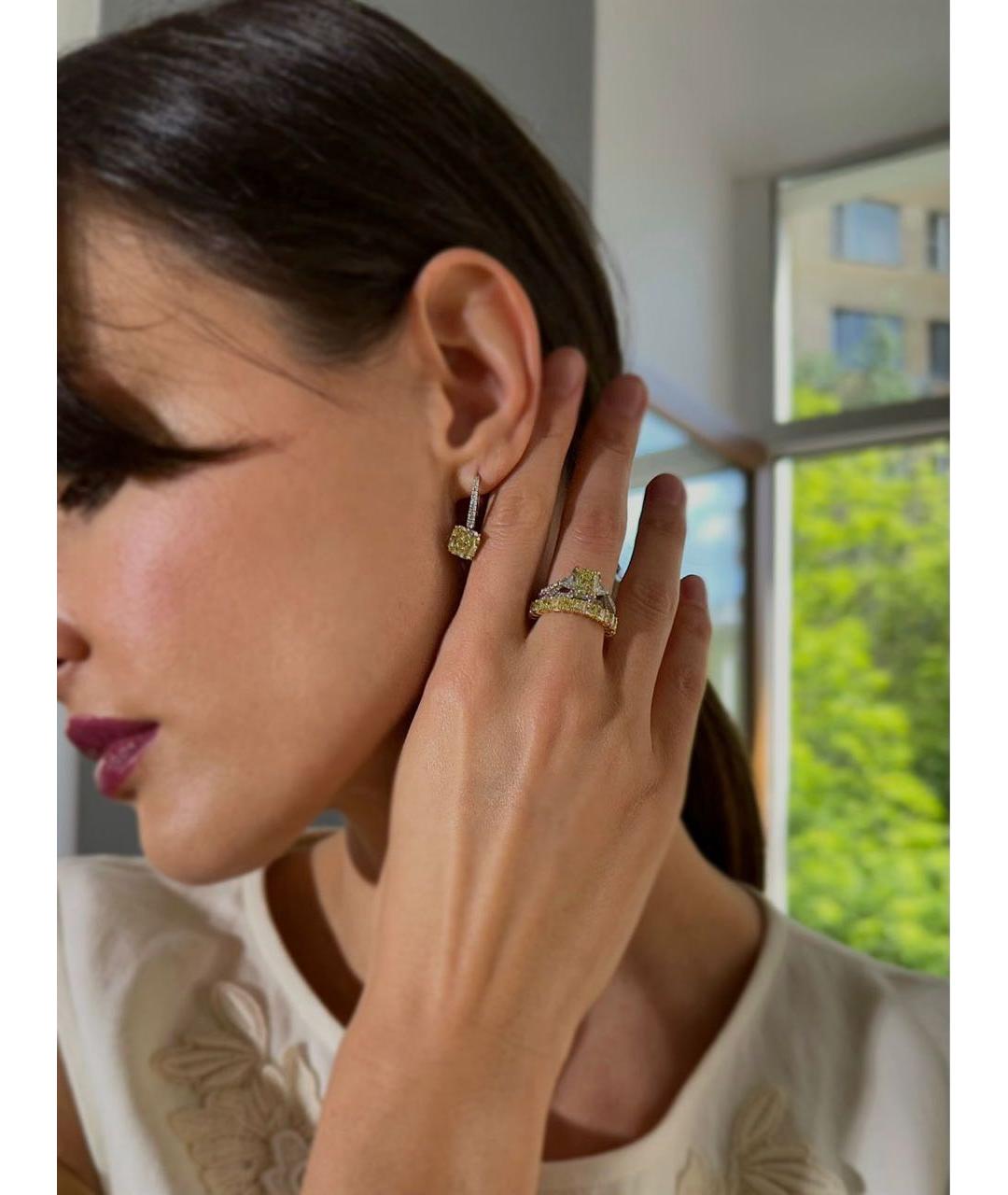 GRAFF Белые серьги из белого золота, фото 3