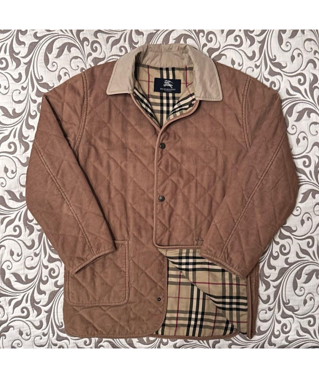 BURBERRY Горчичная хлопковая куртка, фото 7