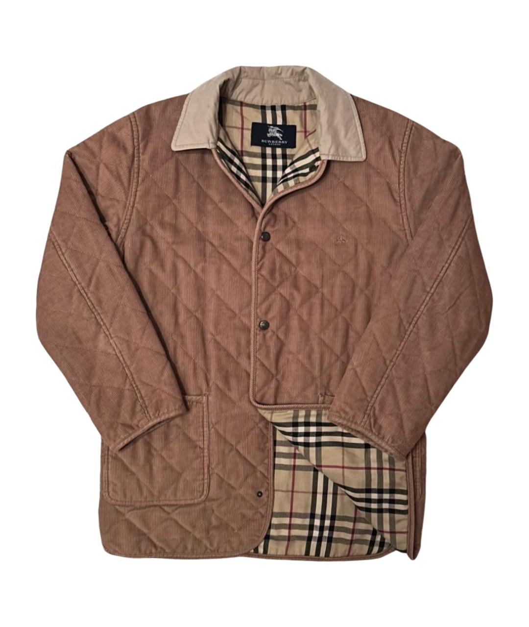 BURBERRY Горчичная хлопковая куртка, фото 1