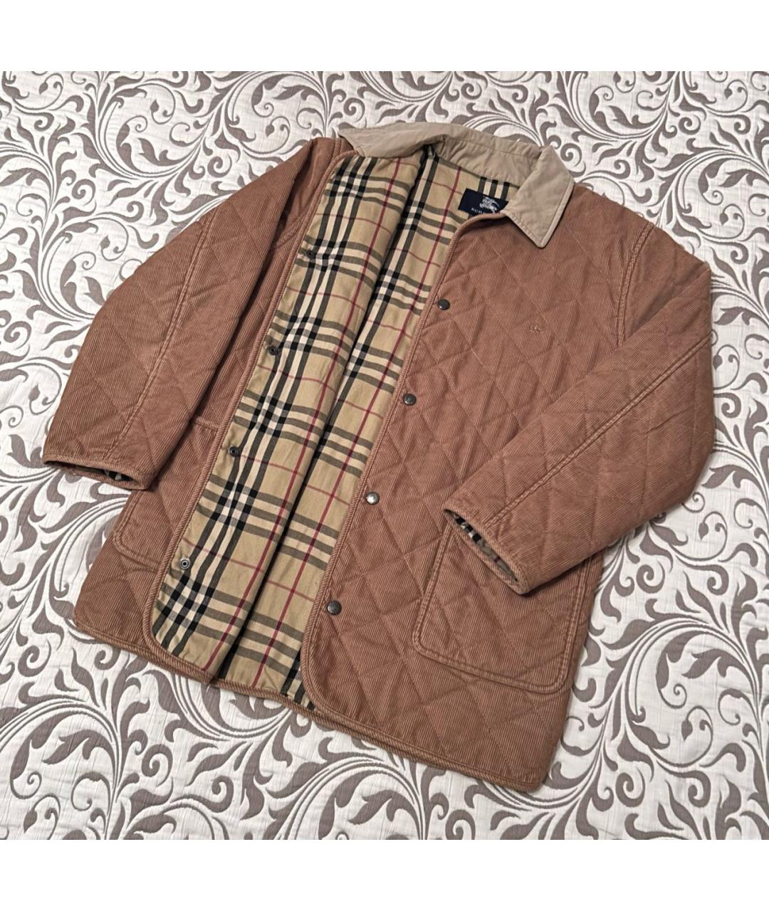 BURBERRY Горчичная хлопковая куртка, фото 2