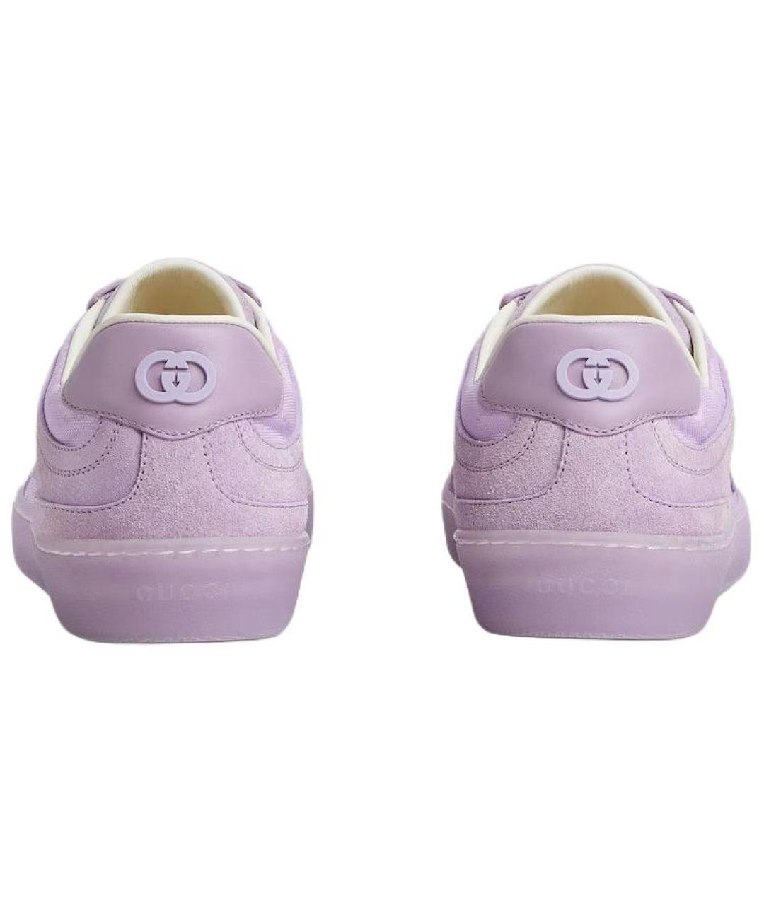 GUCCI Фиолетовые замшевые кеды, фото 5