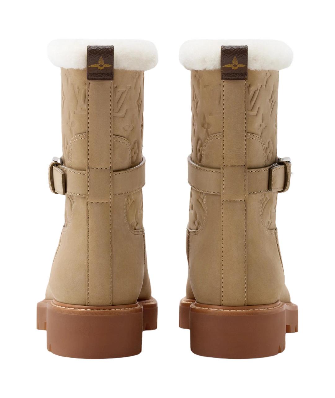 LOUIS VUITTON Коричневые замшевые ботинки, фото 5