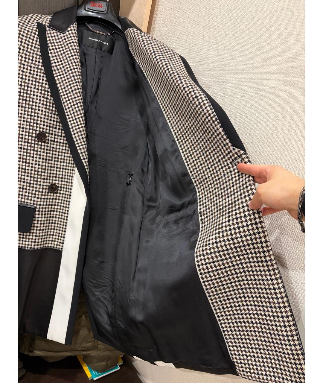 BARBARA BUI Черное шерстяное пальто, фото 4