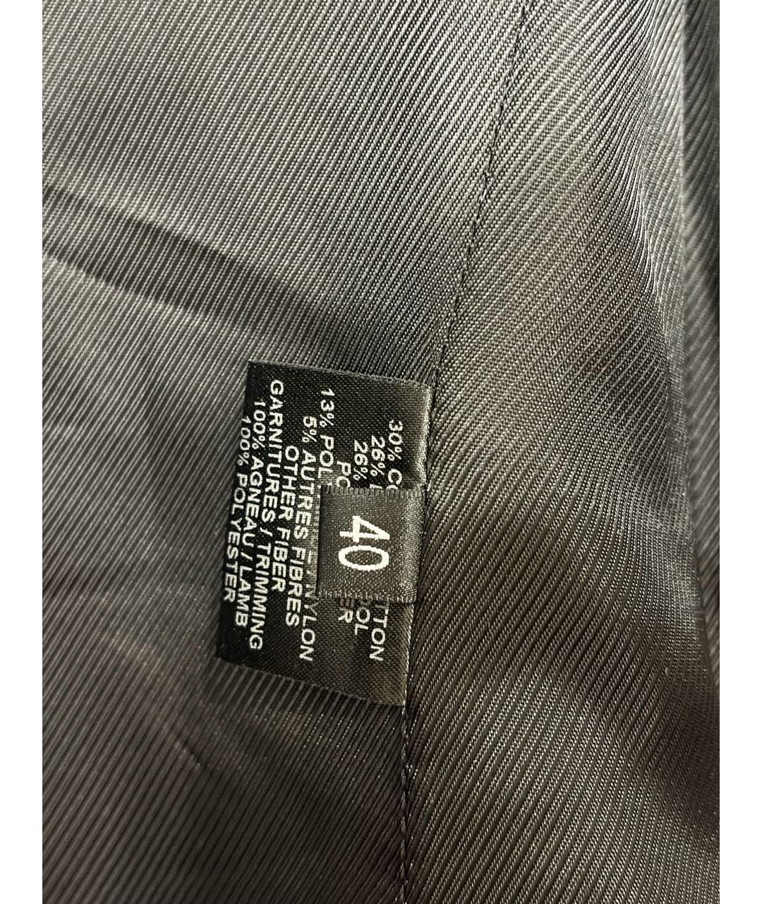 BARBARA BUI Черное шерстяное пальто, фото 5