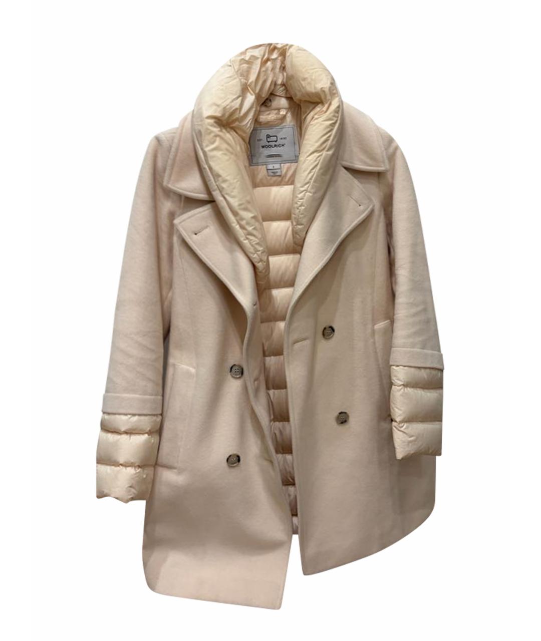 WOOLRICH Бежевое кашемировое пальто, фото 1