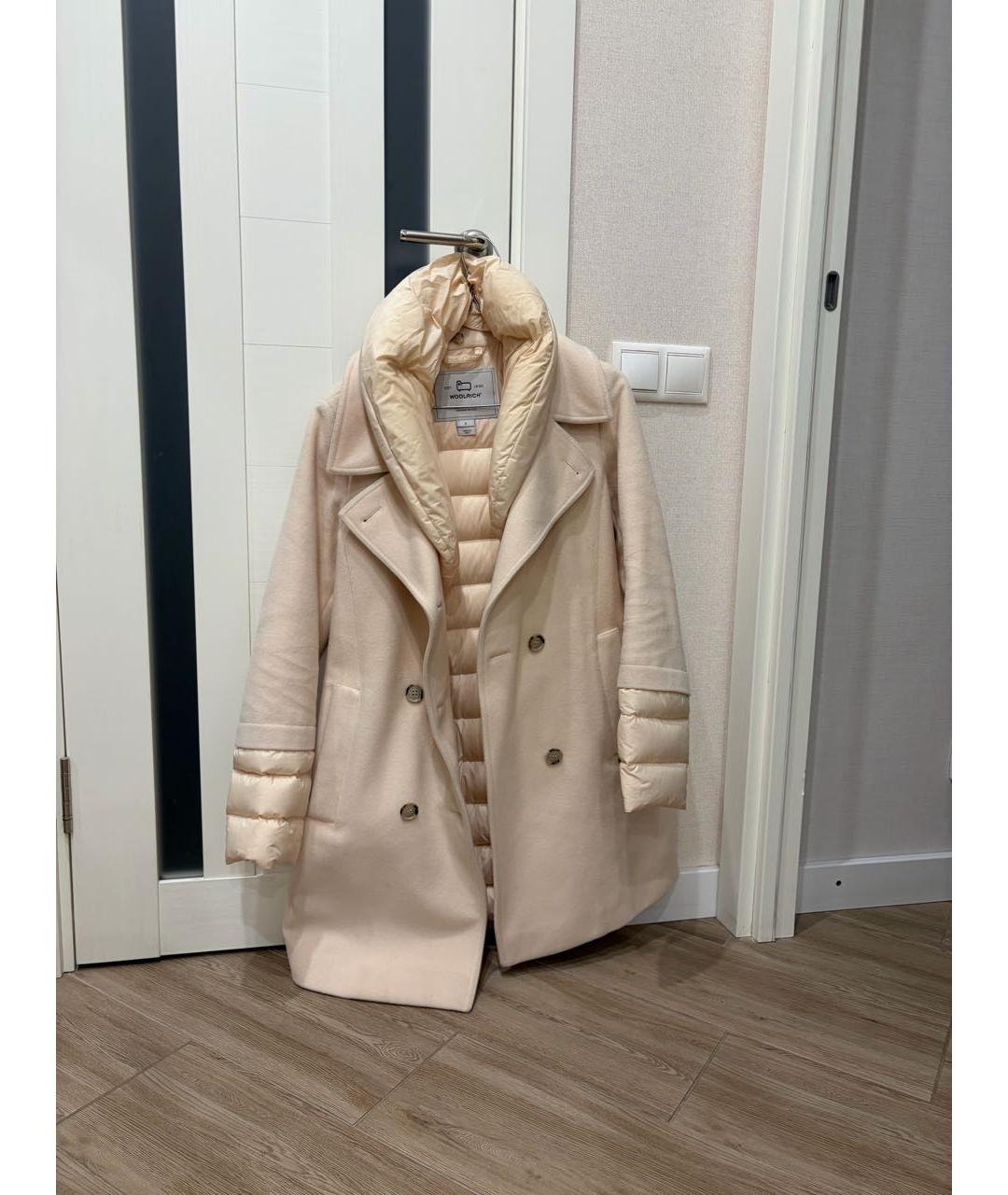 WOOLRICH Бежевое кашемировое пальто, фото 8
