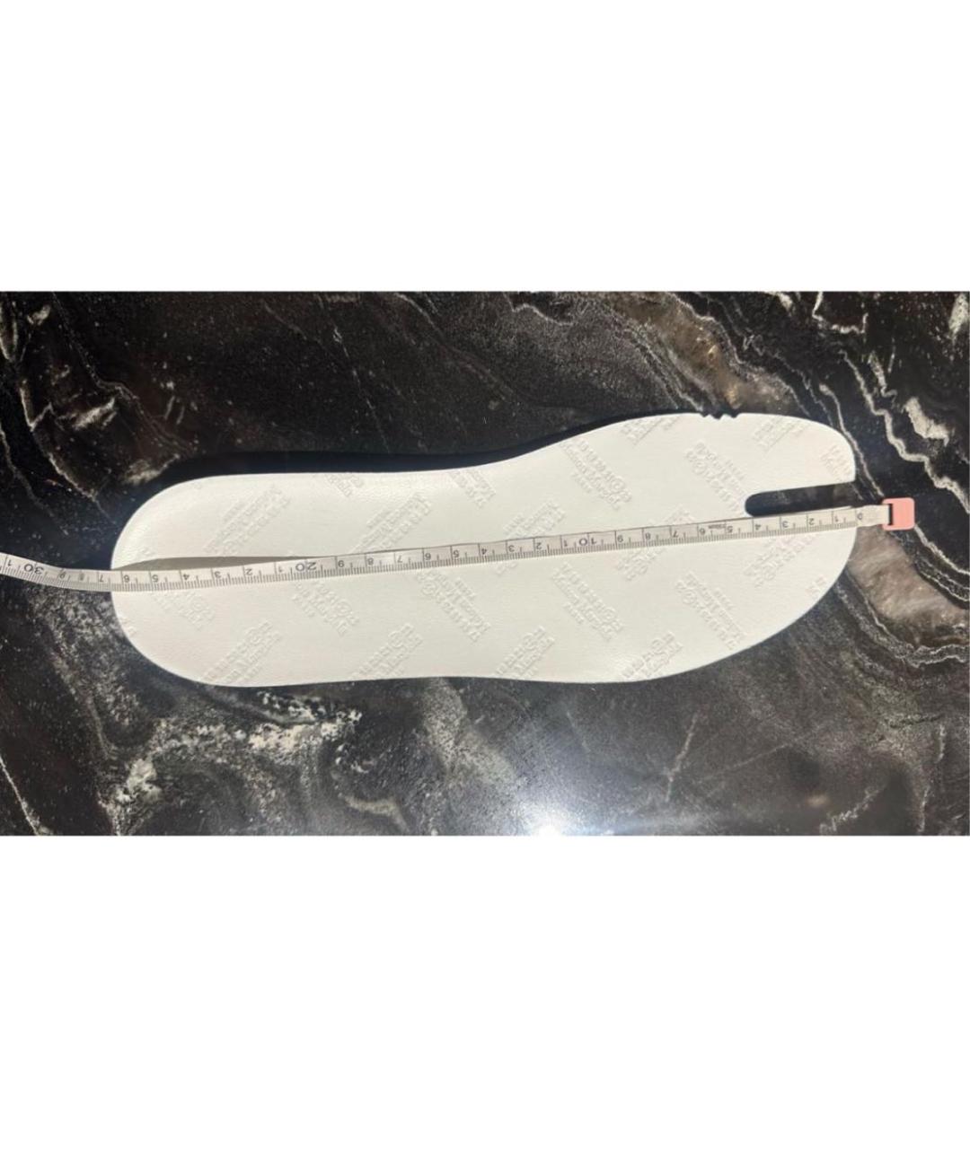 MAISON MARGIELA Черные кожаные кеды, фото 7