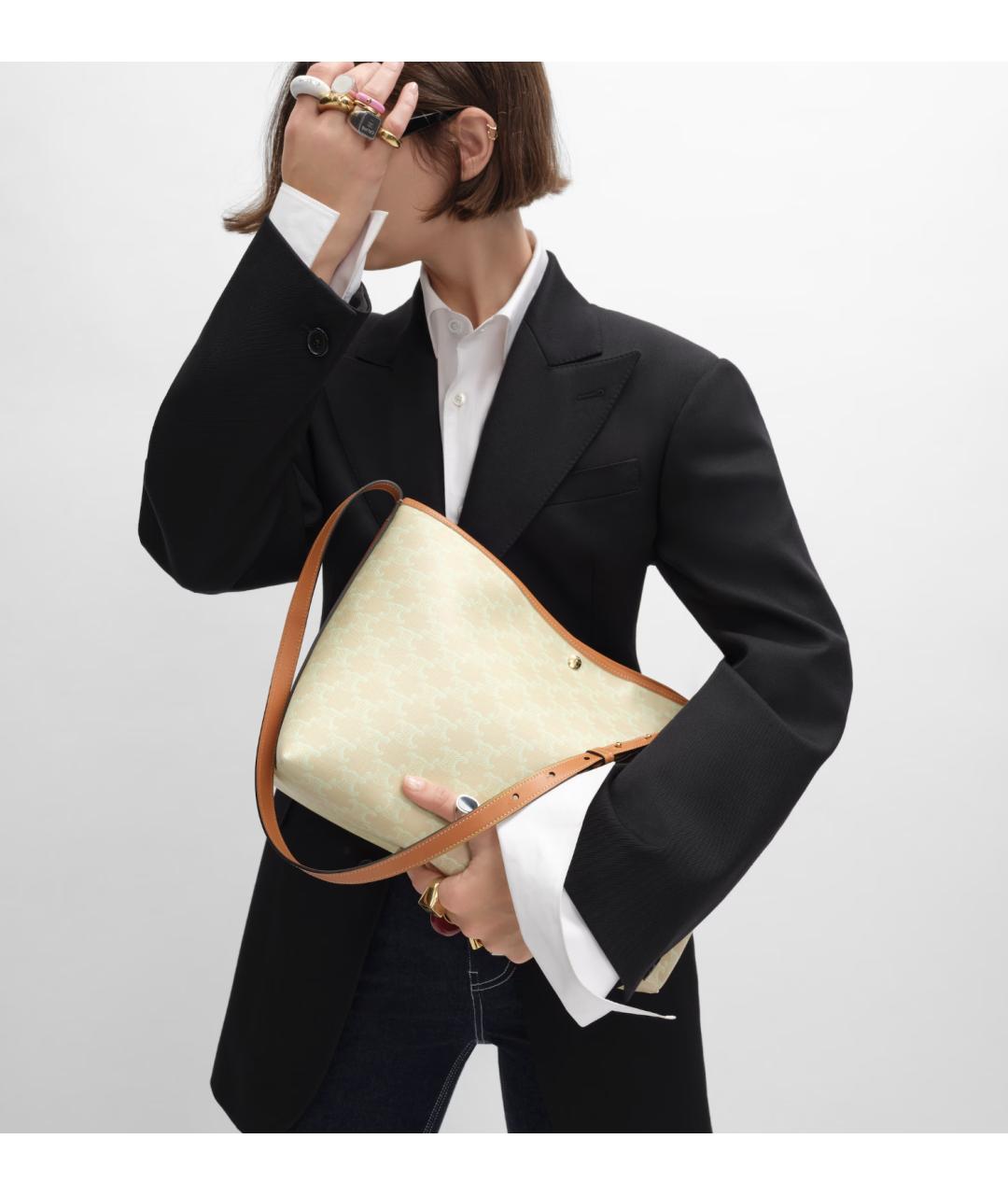 CELINE Зеленая сумка через плечо, фото 3