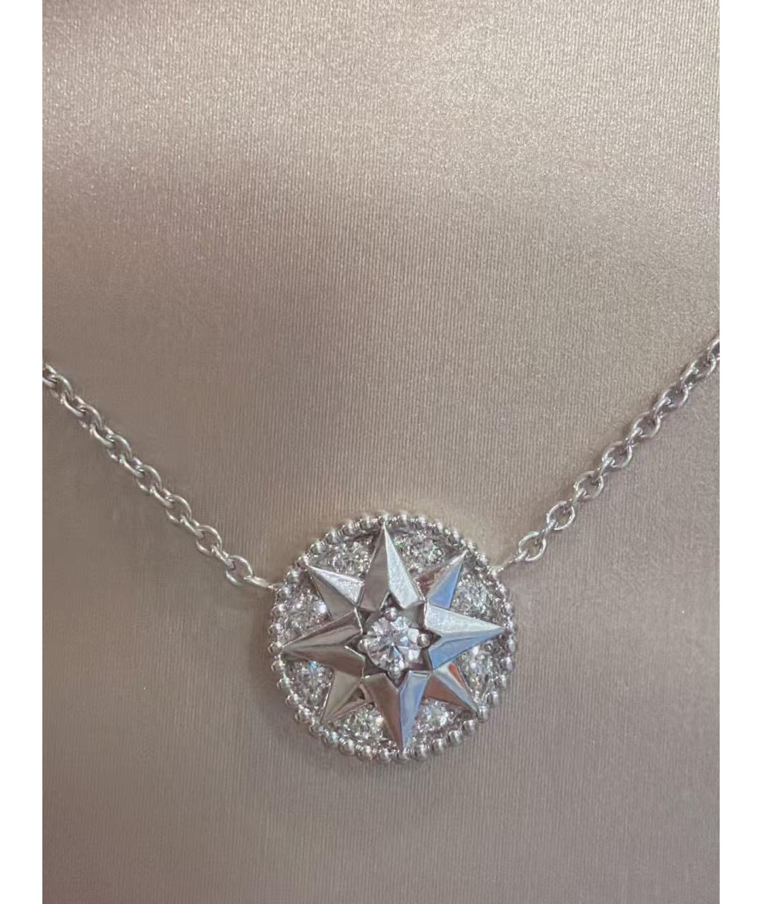 CHRISTIAN DIOR Серебряная подвеска из белого золота, фото 8