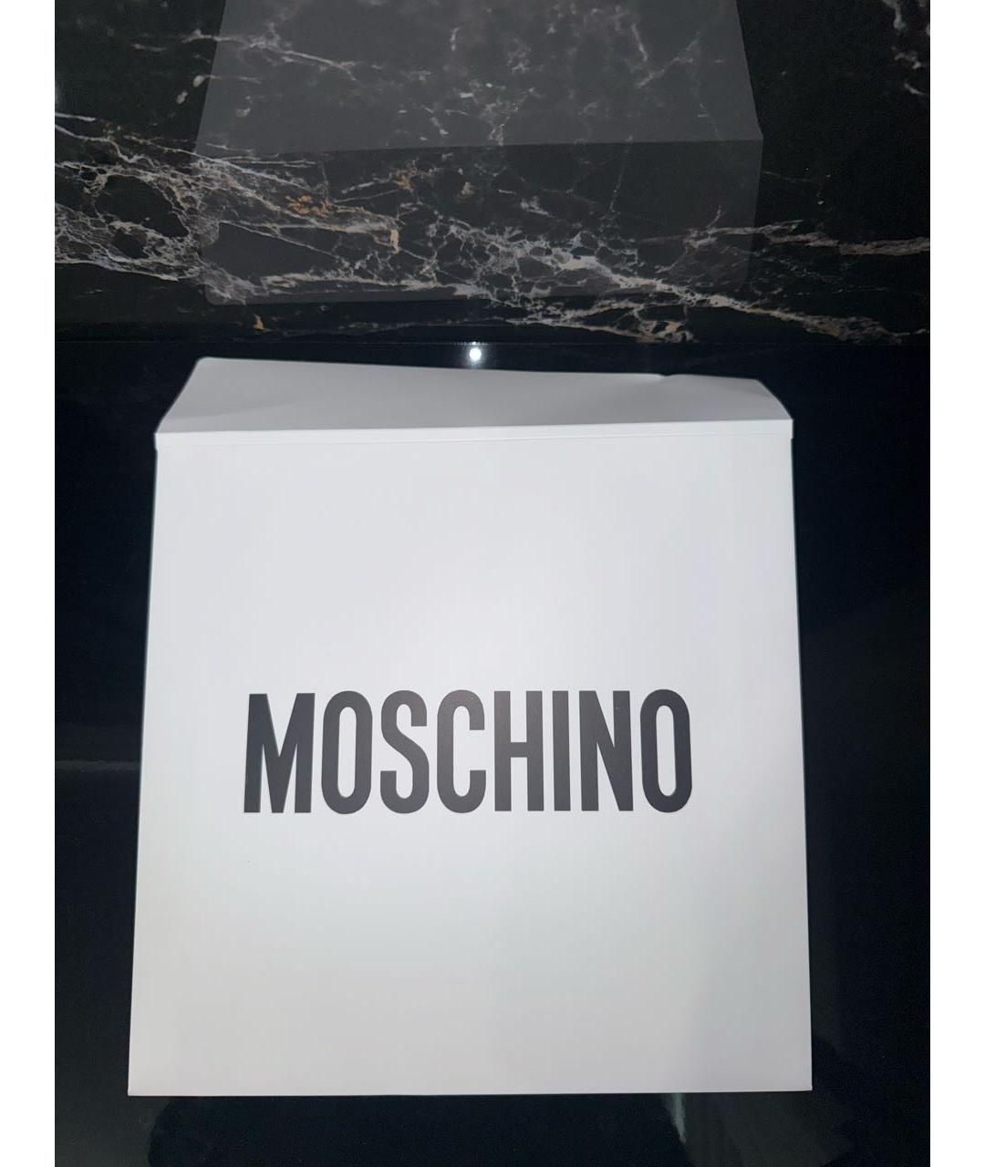 MOSCHINO Бежевый шелковый платок, фото 5