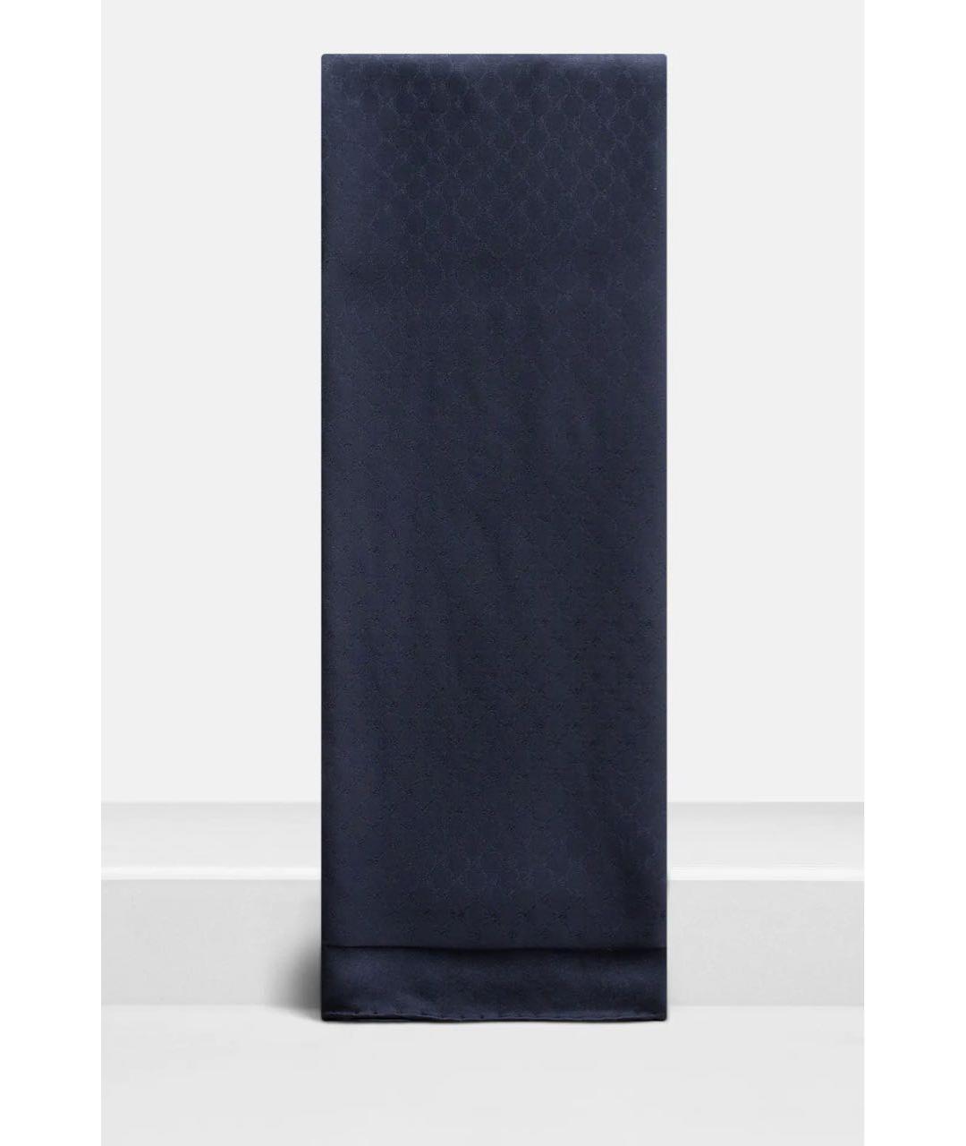 MOSCHINO Темно-синий шелковый платок, фото 6
