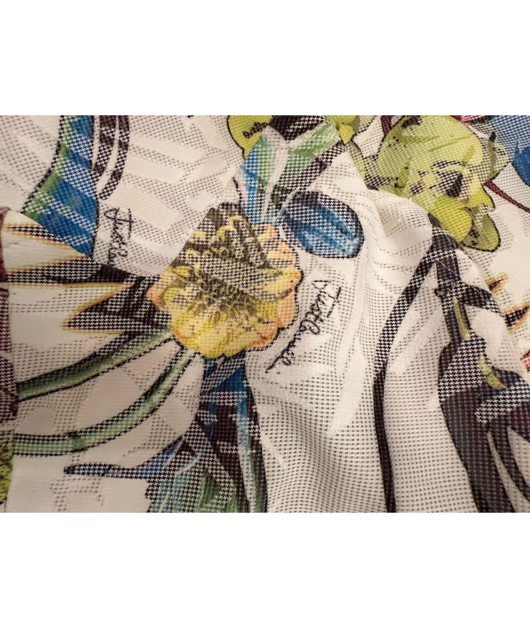 JUST CAVALLI Мульти хлопковое коктейльное платье, фото 4