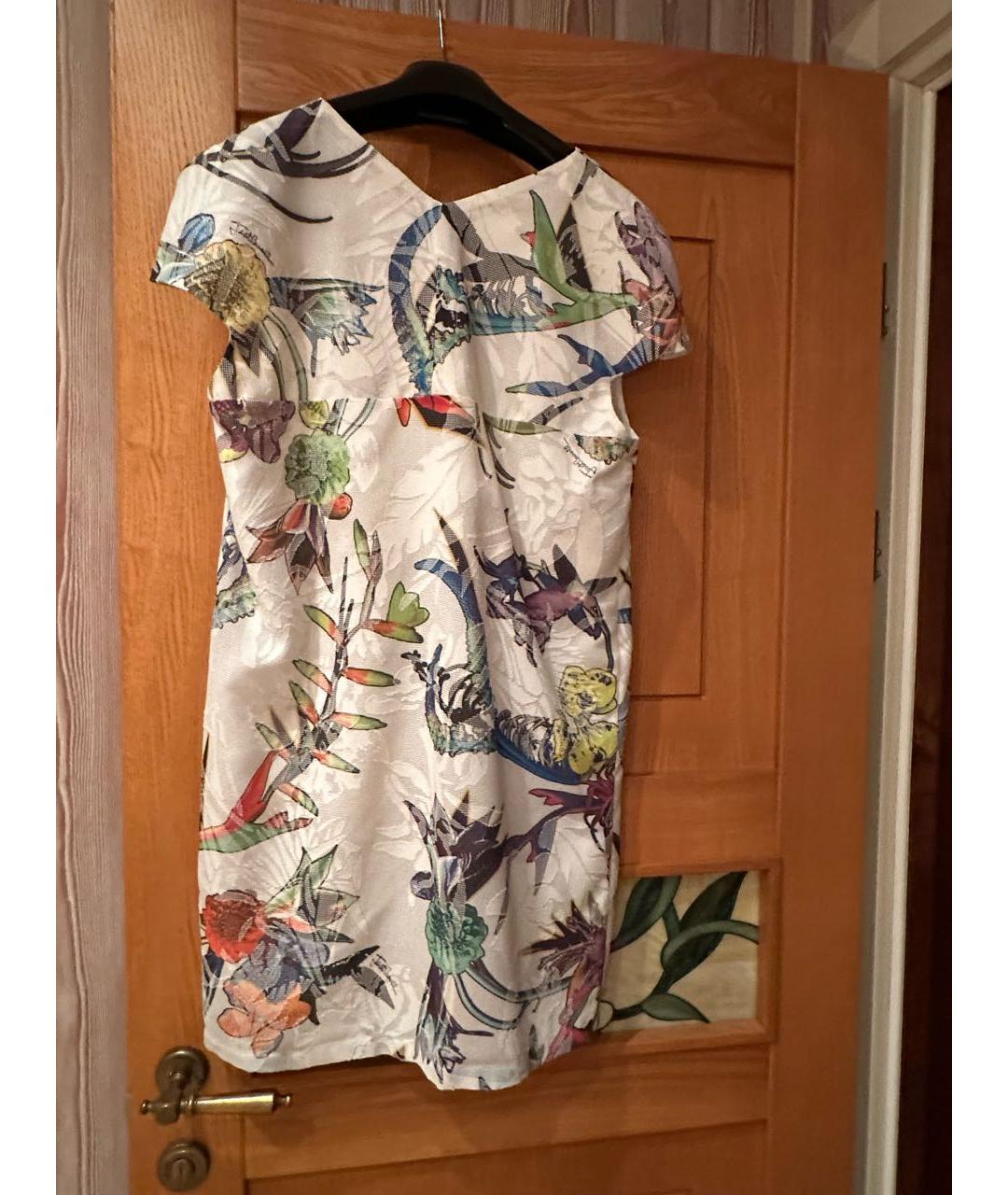 JUST CAVALLI Мульти хлопковое коктейльное платье, фото 2