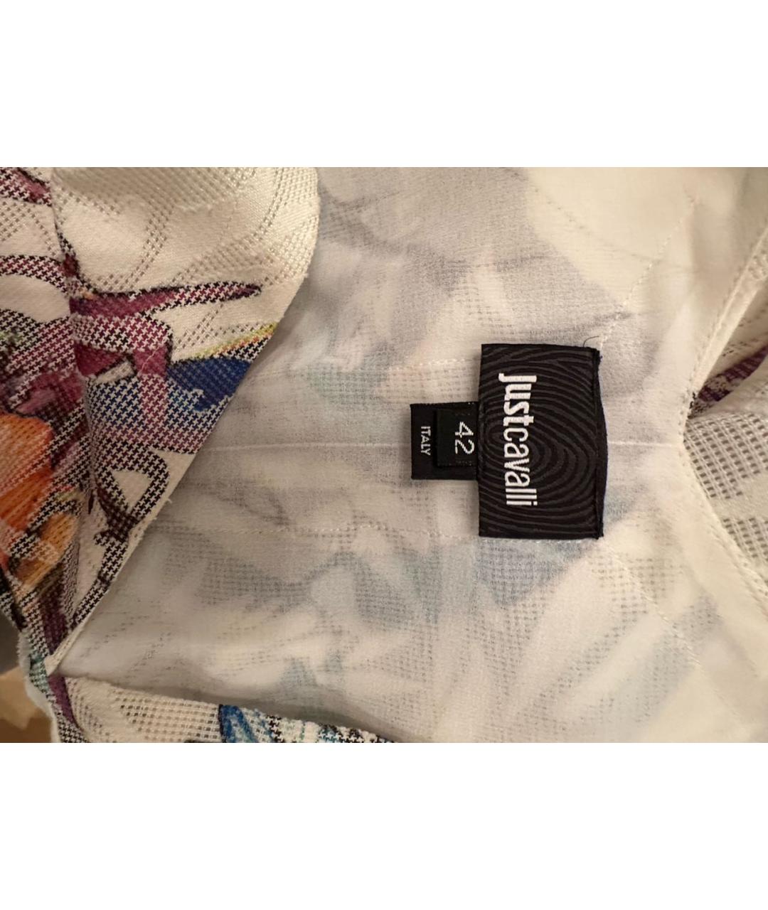 JUST CAVALLI Мульти хлопковое коктейльное платье, фото 3