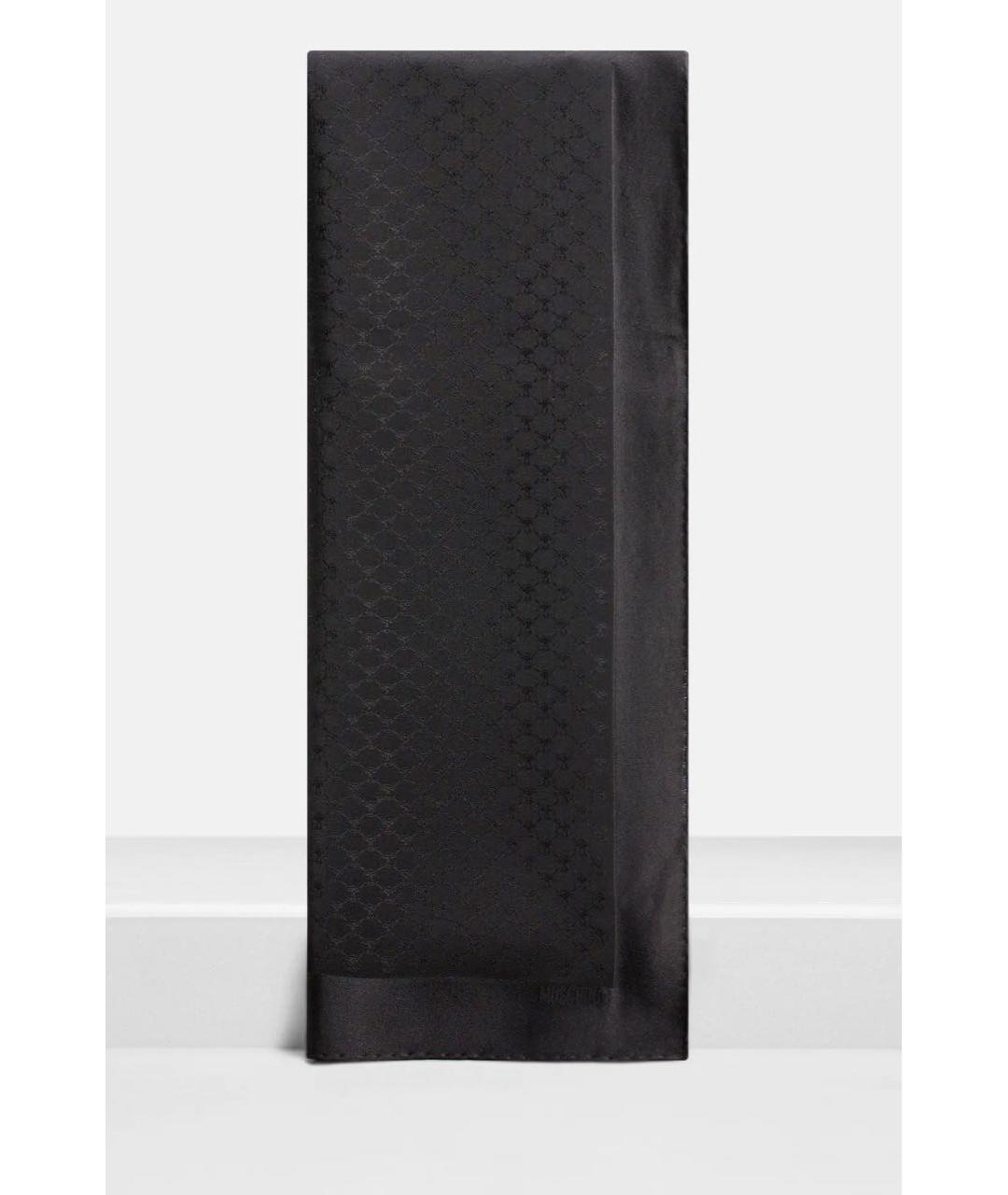 MOSCHINO Черный шелковый платок, фото 6