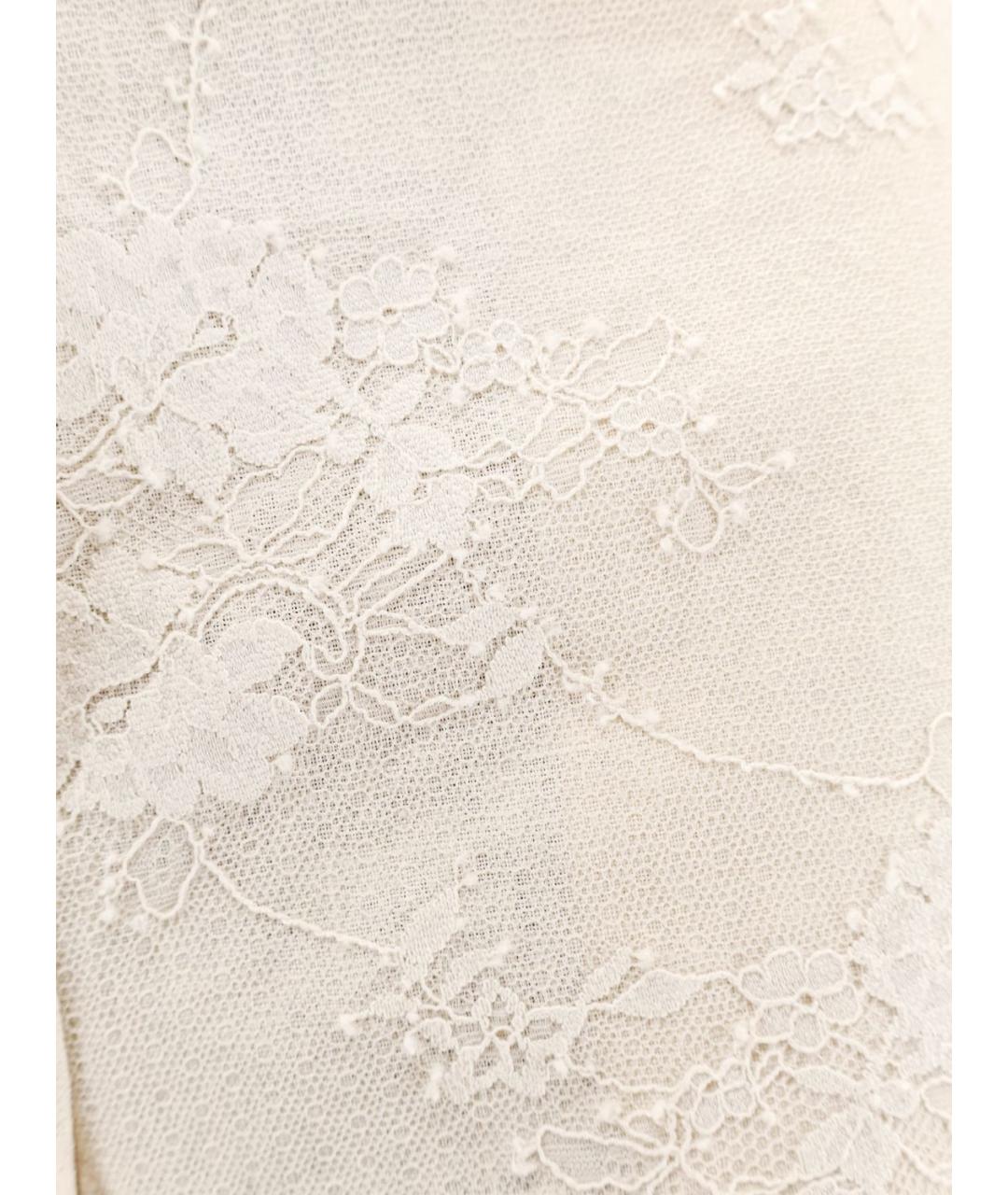 PINKO Бежевые льняные прямые брюки, фото 4