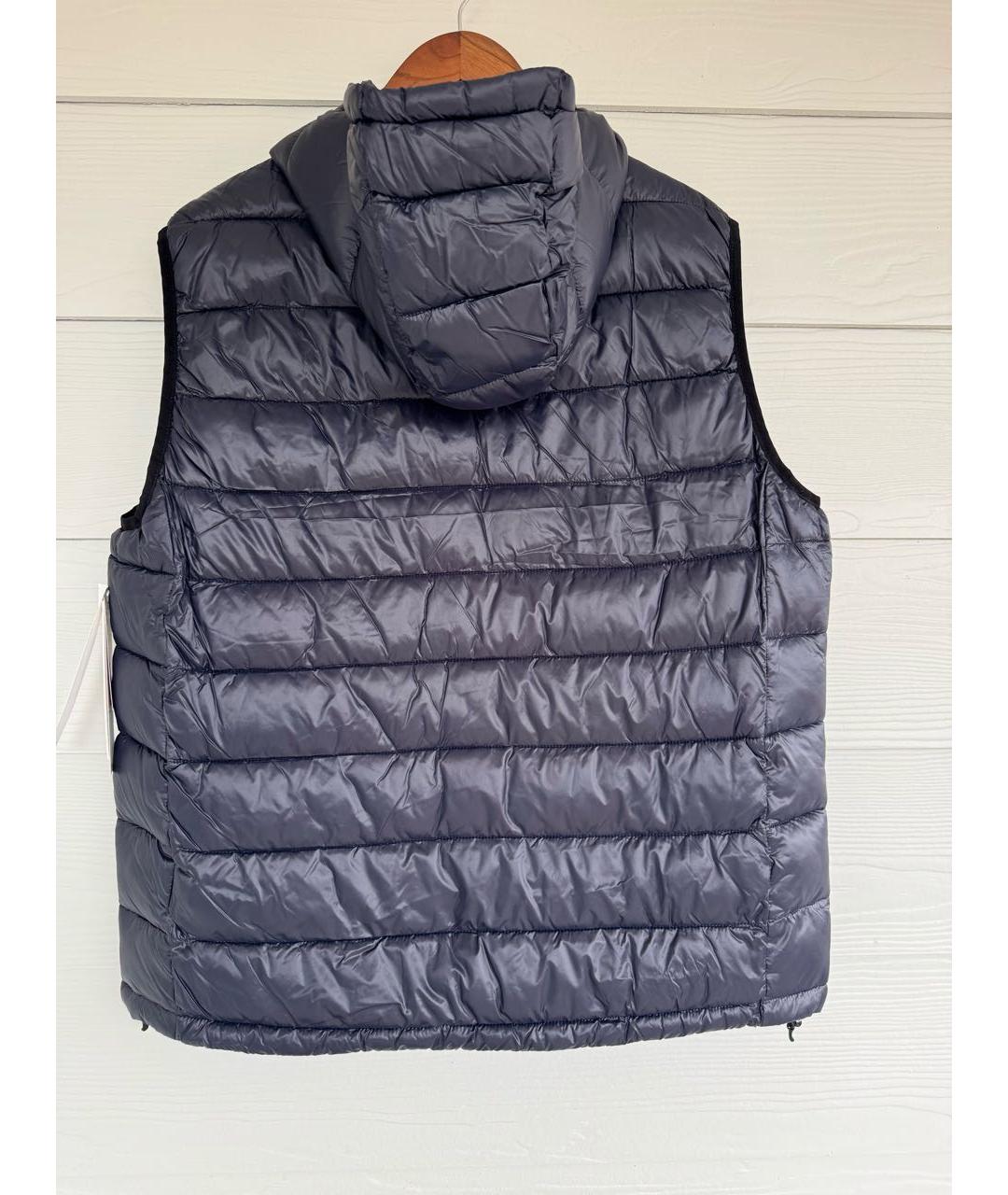 CALVIN KLEIN Темно-синий полиэстеровый жилет, фото 7