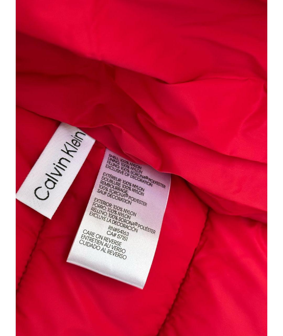 CALVIN KLEIN Красный полиэстеровый жилет, фото 7