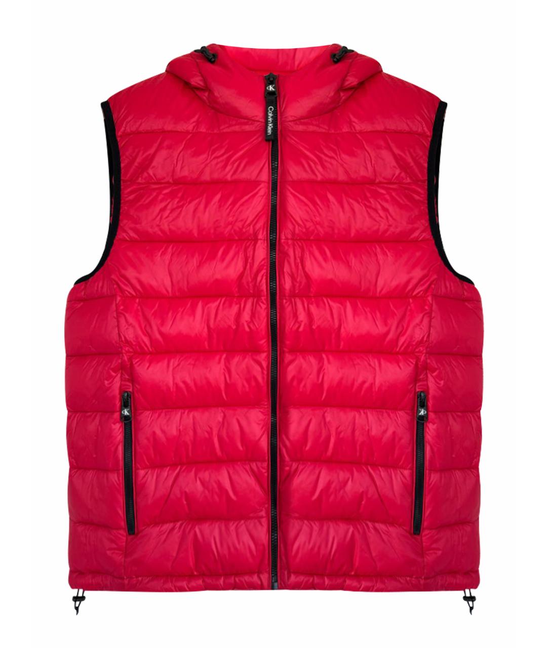 CALVIN KLEIN Красный полиэстеровый жилет, фото 1