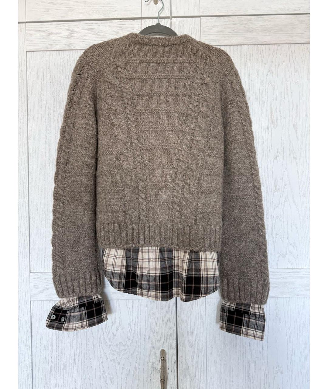 ACNE STUDIOS Коричневый шерстяной кардиган, фото 6