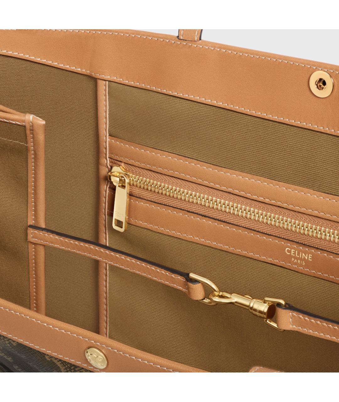 CELINE Коричневая сумка тоут, фото 4