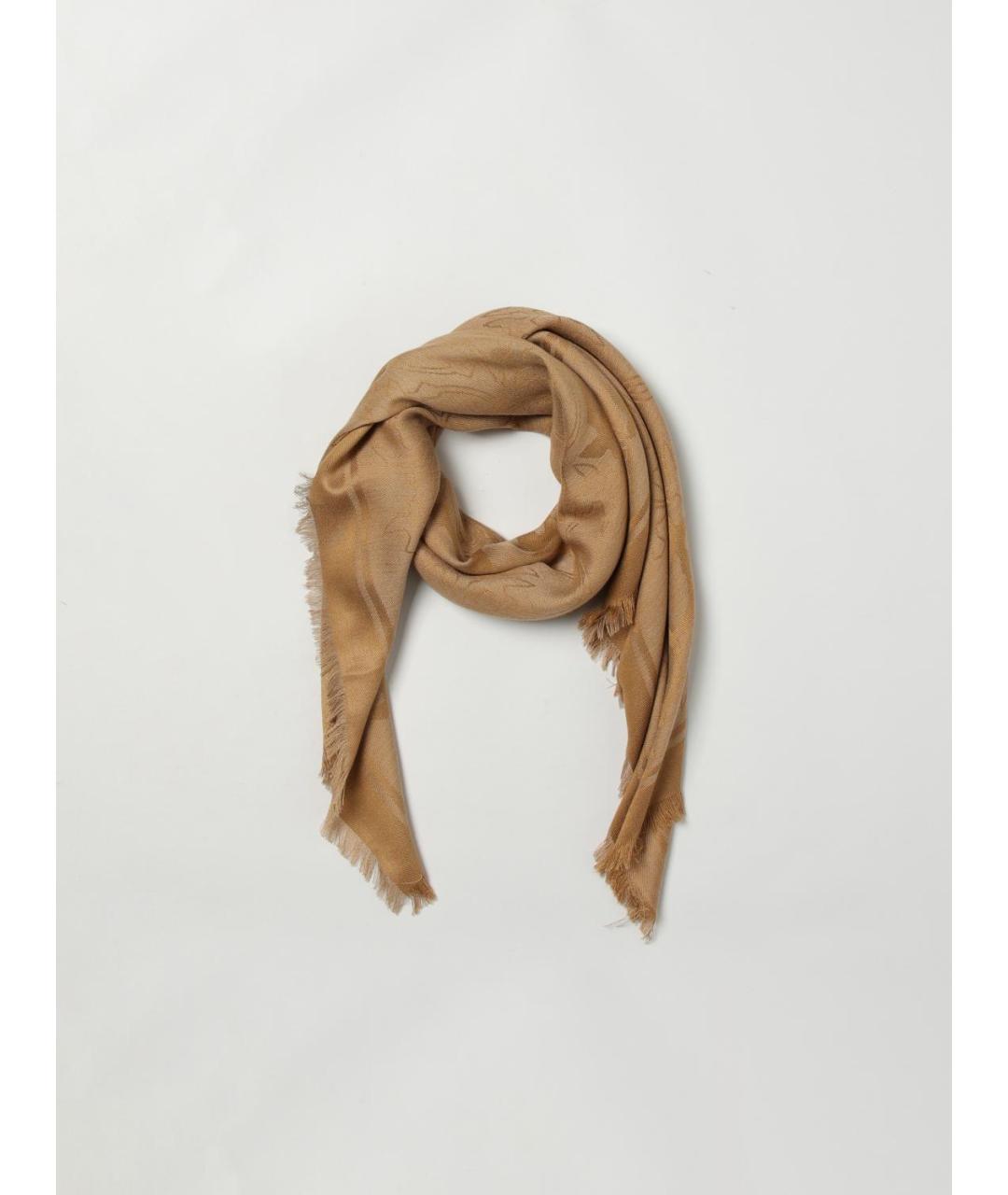 PINKO Бежевый шарф, фото 2