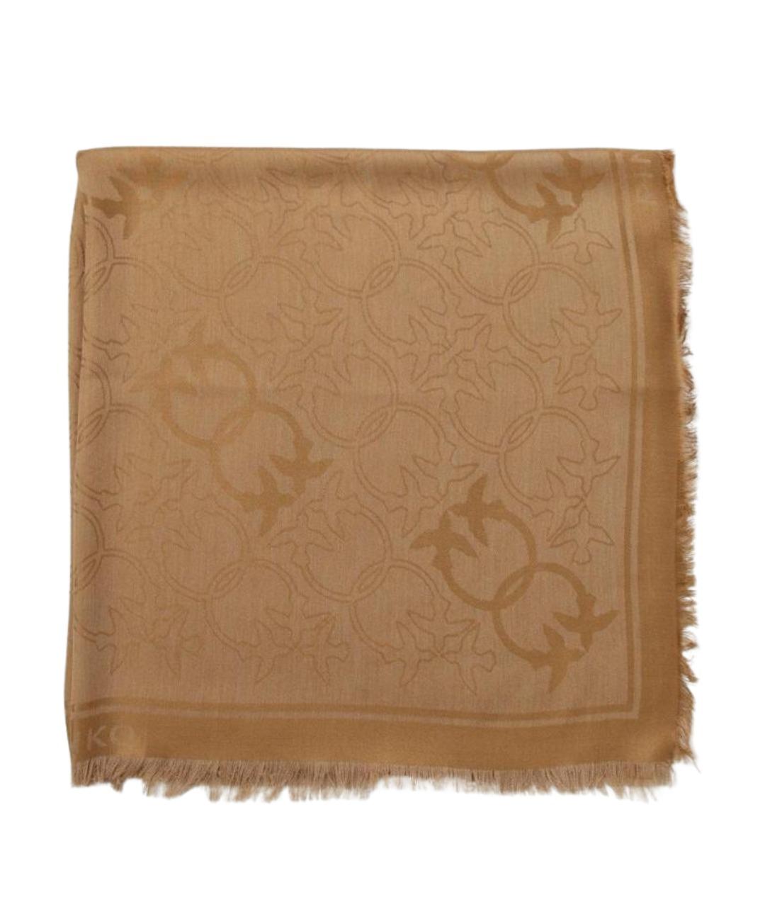 PINKO Бежевый шарф, фото 1