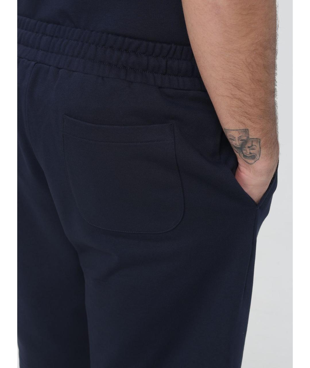 EA7 Синие хлопковые шорты, фото 3