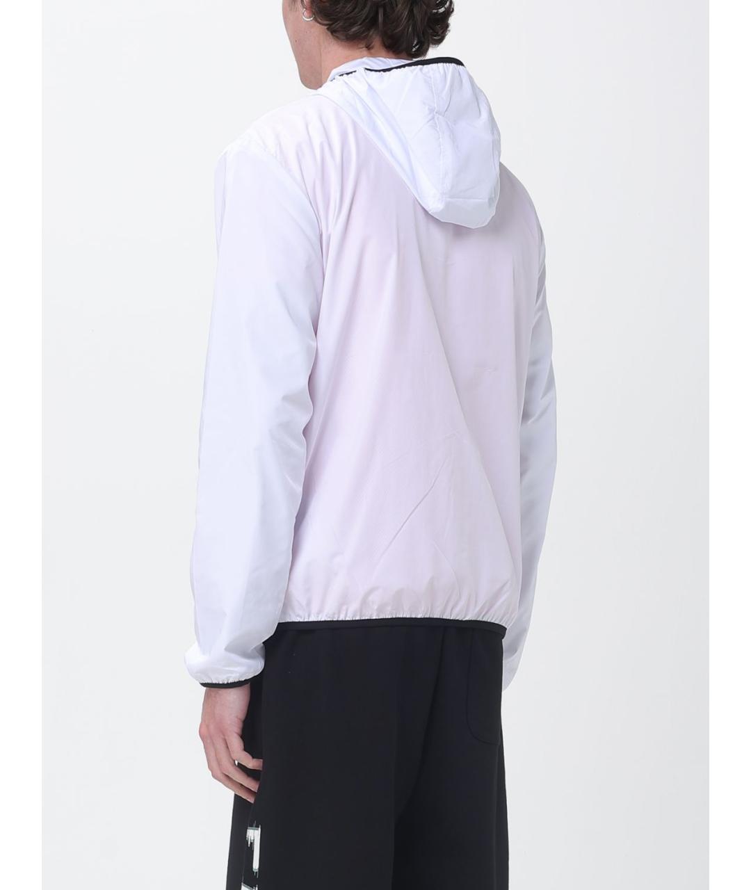 EA7 Белая полиэстеровая куртка, фото 2