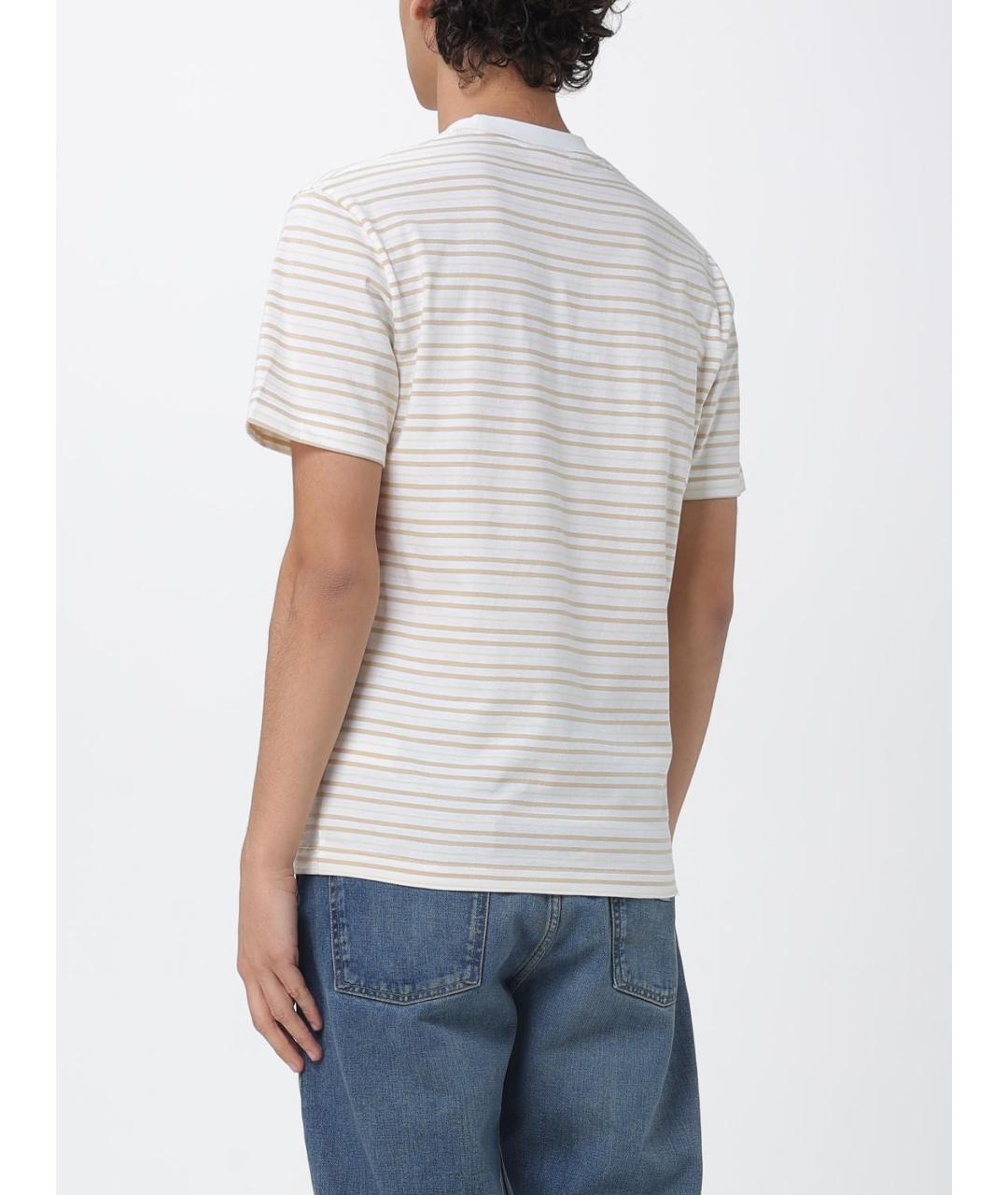 LACOSTE Желтая хлопковая футболка, фото 2