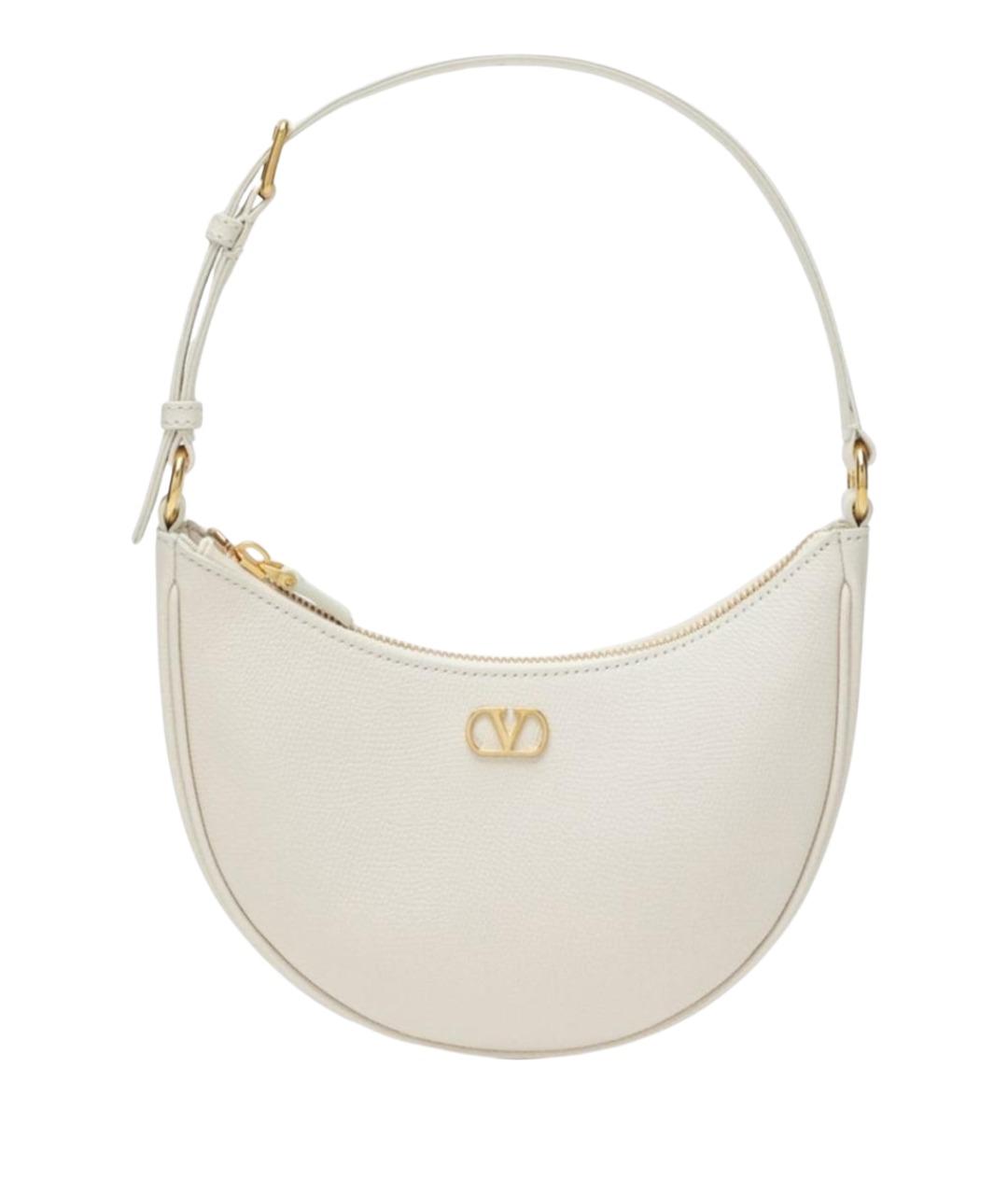 VALENTINO Бежевая кожаная сумка через плечо, фото 1