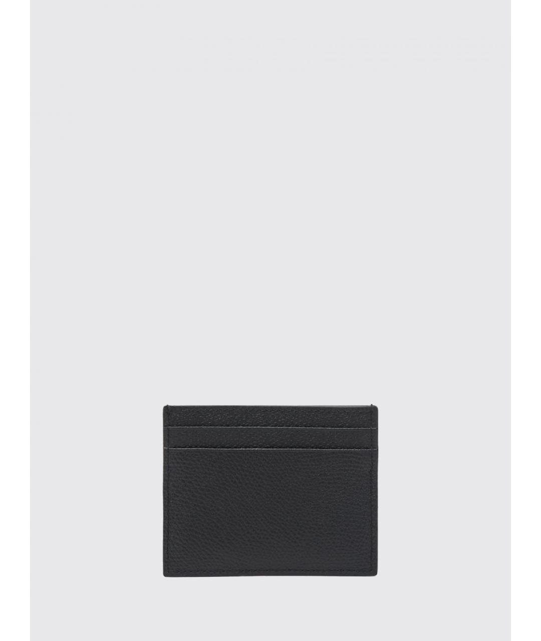 VALENTINO Черный кожаный кардхолдер, фото 2