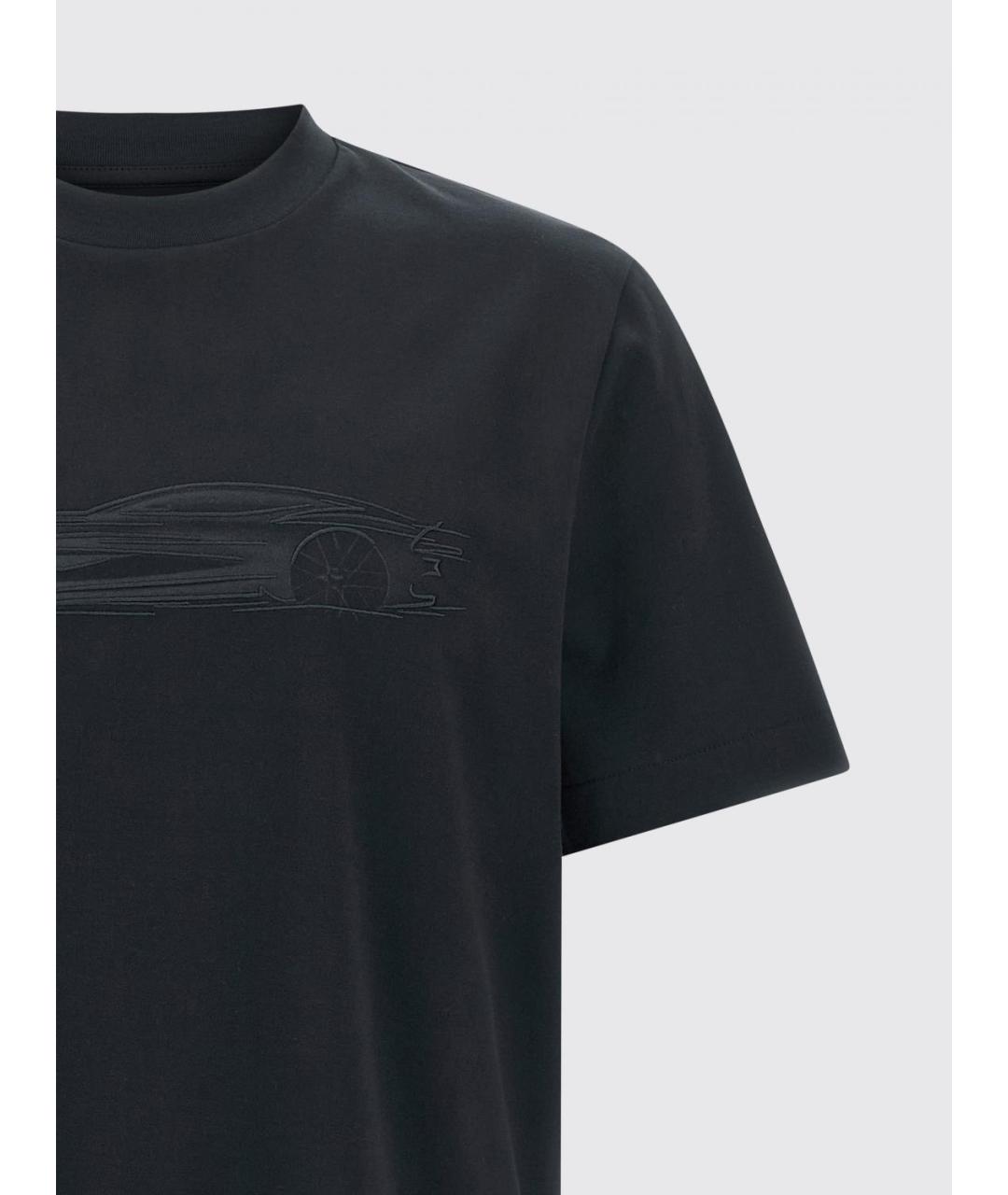 HUGO BOSS Синяя хлопковая футболка, фото 4