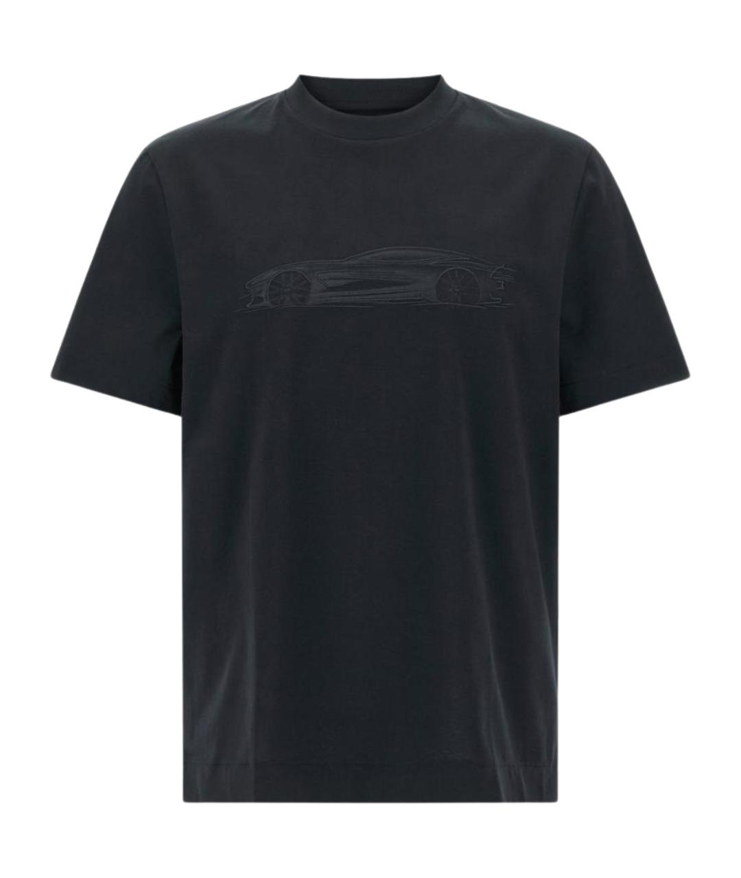 HUGO BOSS Синяя хлопковая футболка, фото 1