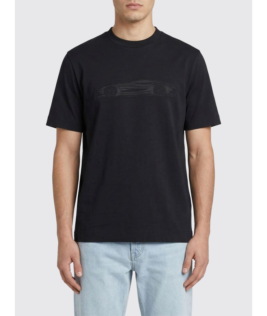 HUGO BOSS Синяя хлопковая футболка, фото 2