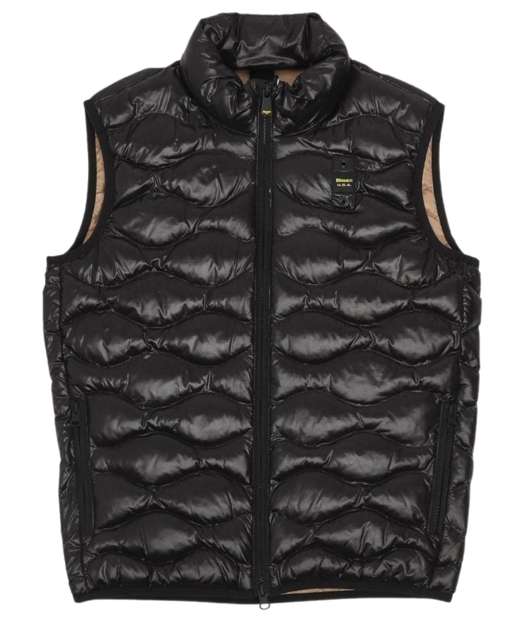 BLAUER Черный полиамидовый жилет, фото 1