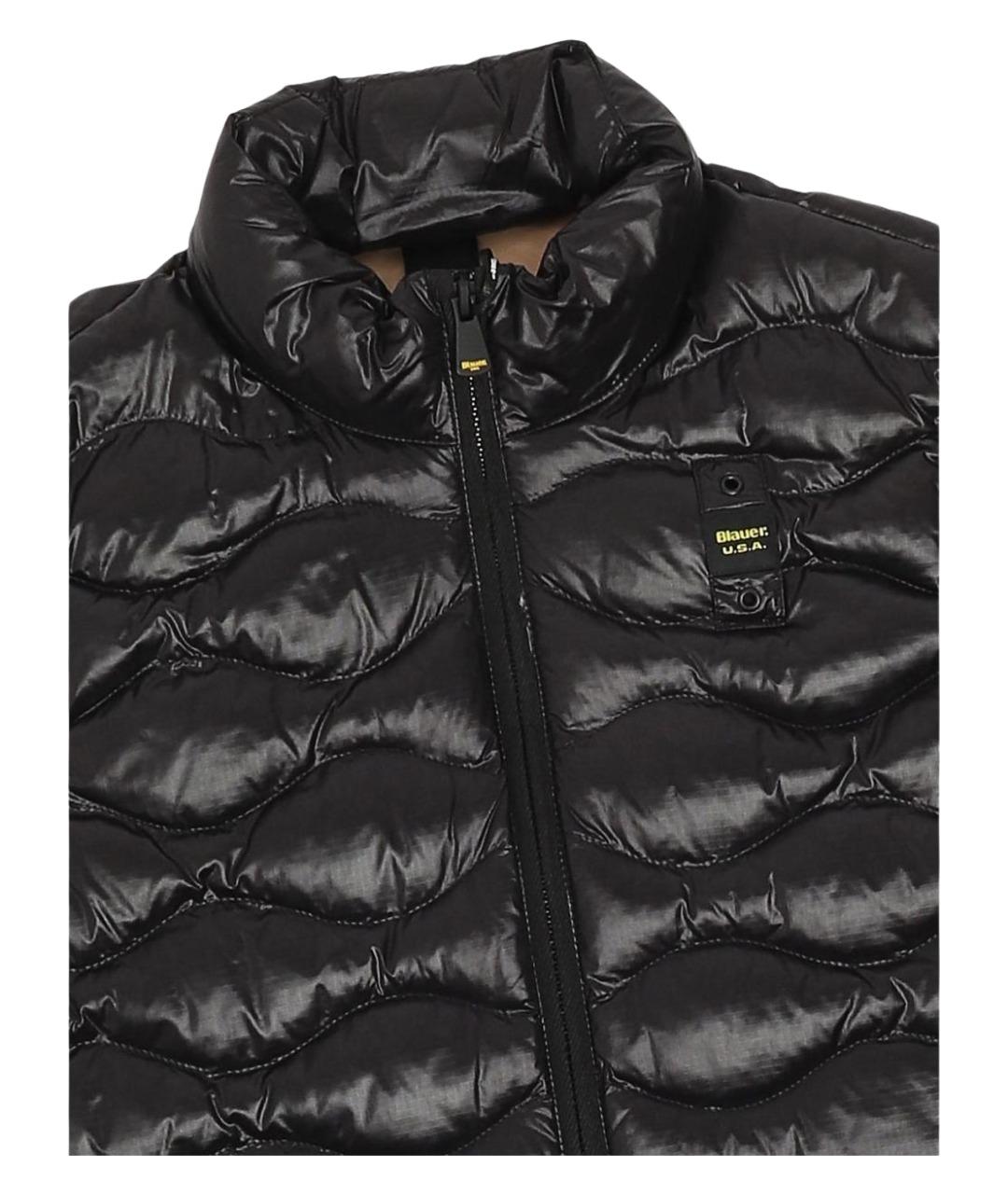 BLAUER Черный полиамидовый жилет, фото 3