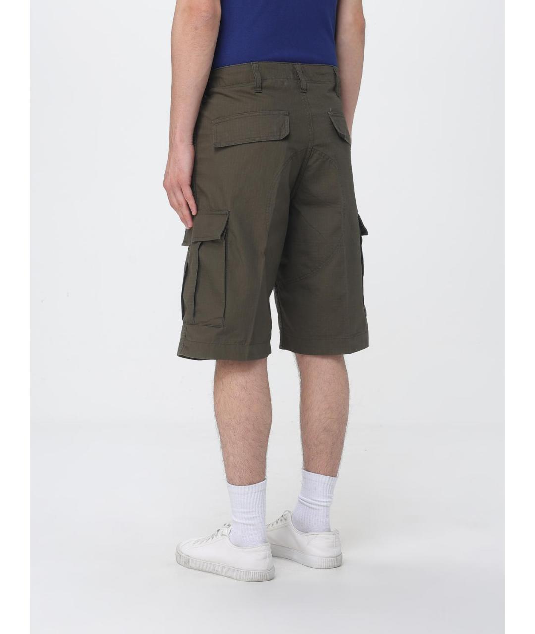 CARHARTT WIP Зеленые хлопковые шорты, фото 2