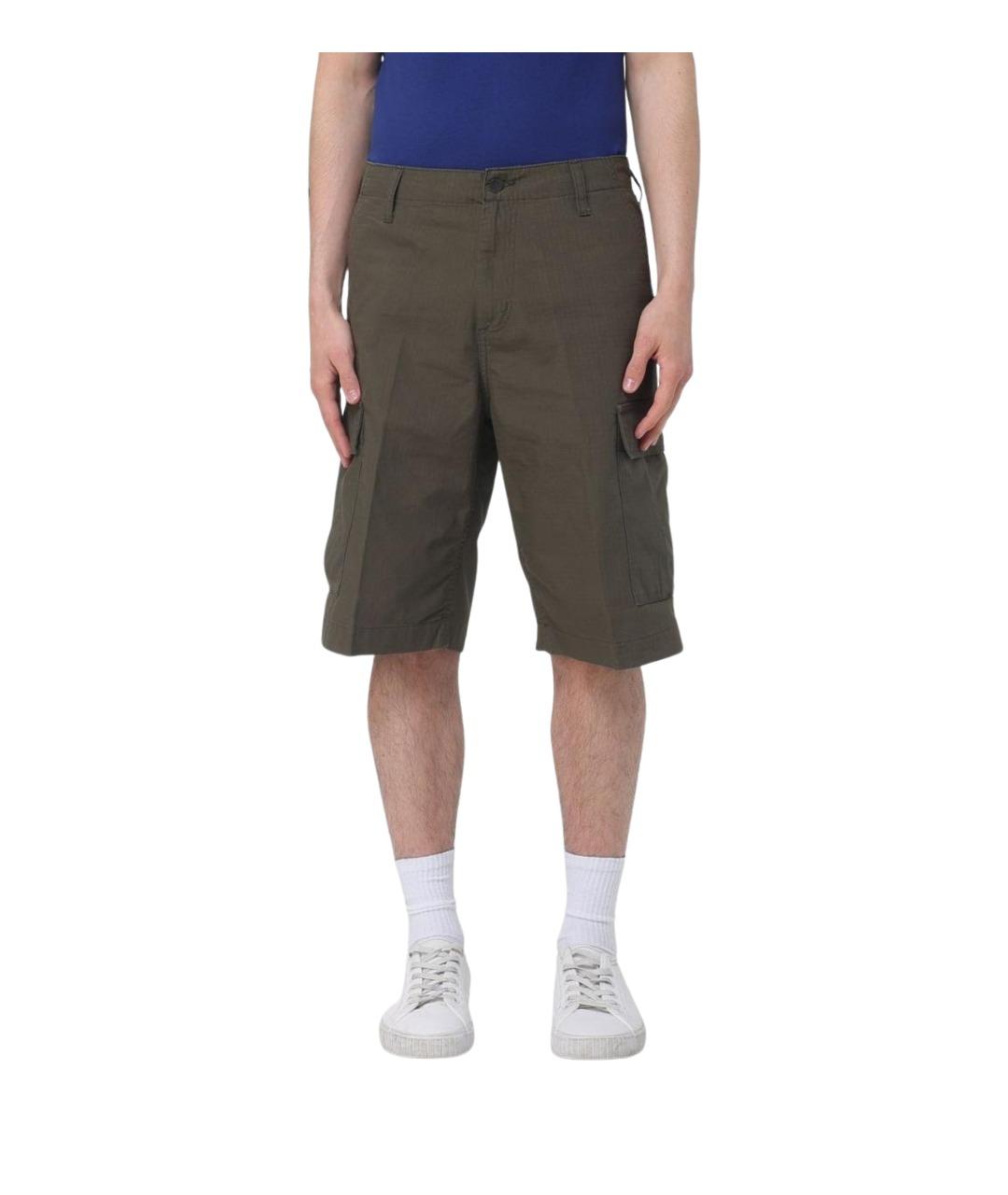 CARHARTT WIP Зеленые хлопковые шорты, фото 1