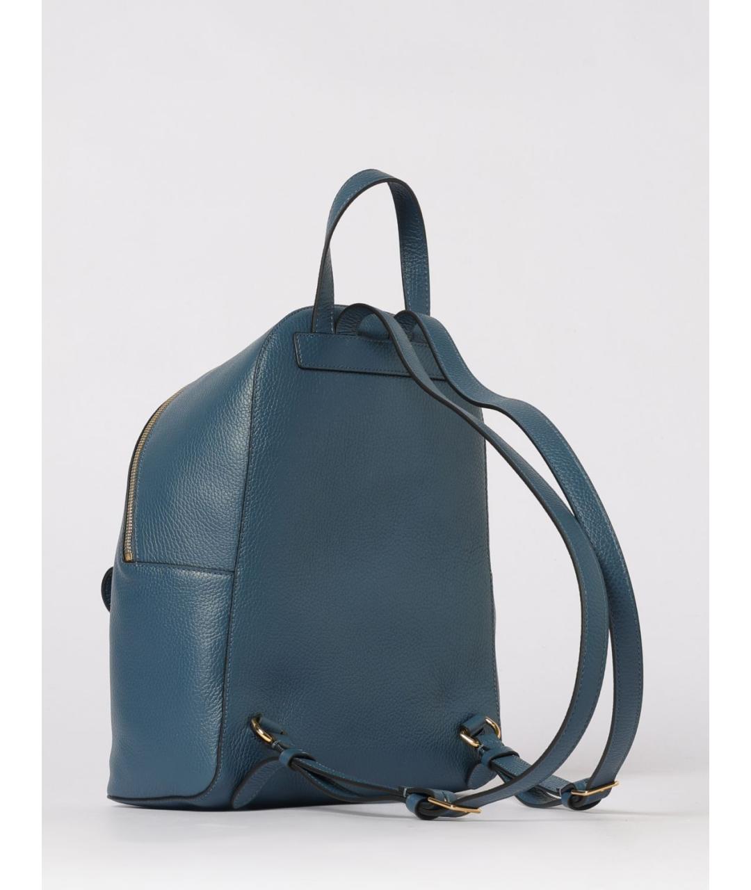COCCINELLE Синий кожаный рюкзак, фото 2