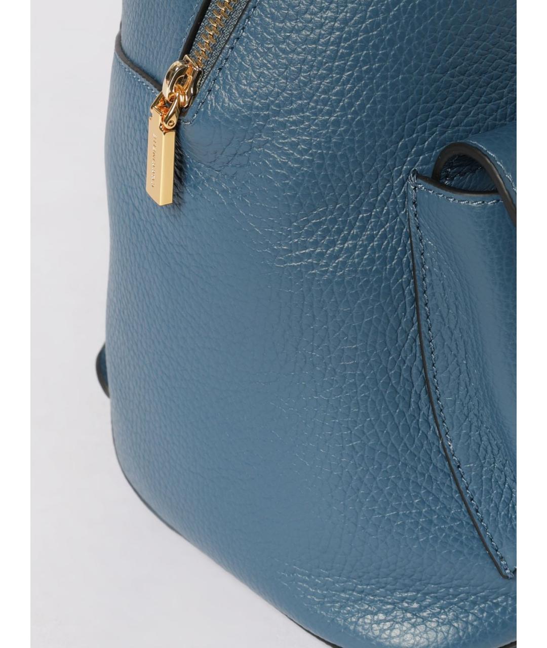 COCCINELLE Синий кожаный рюкзак, фото 3