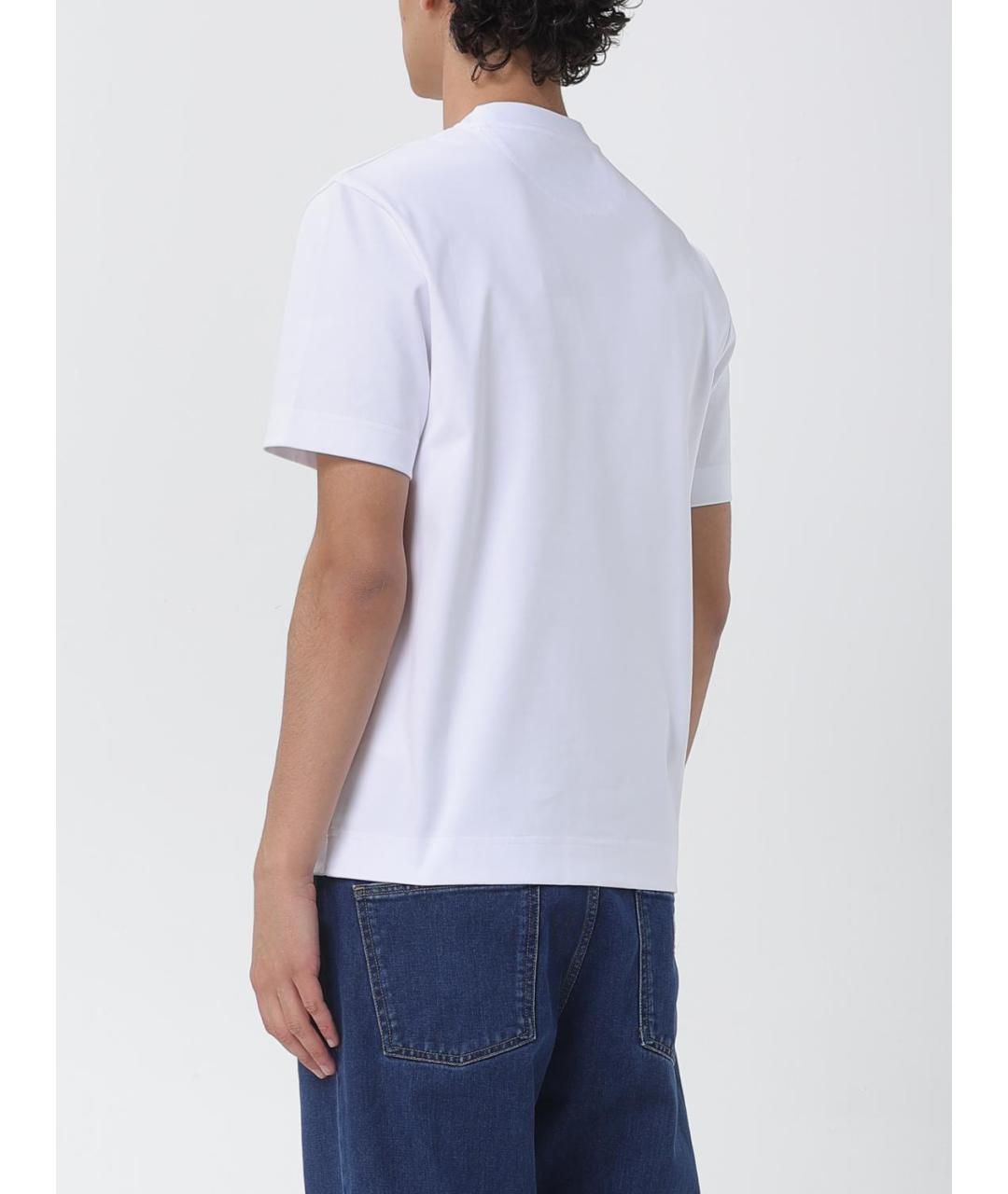 FENDI Белая хлопковая футболка, фото 2