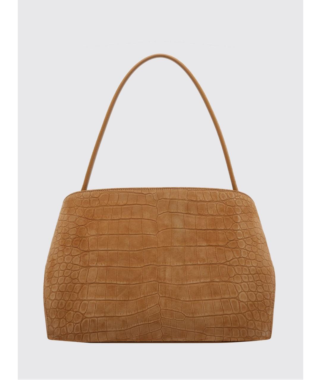 FERRAGAMO Коричневая кожаная сумка тоут, фото 3