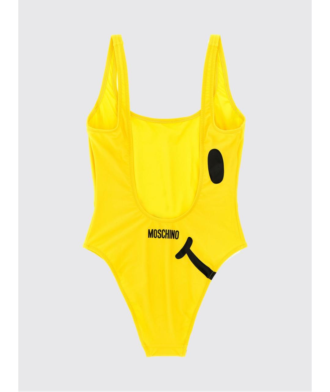MOSCHINO Желтый полиамидовый купальник, фото 3