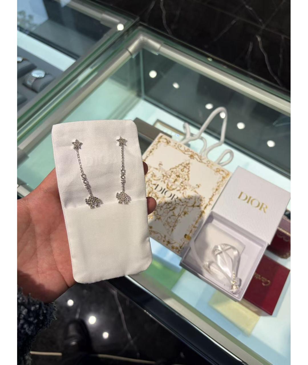 CHRISTIAN DIOR Серебряные серьги, фото 2