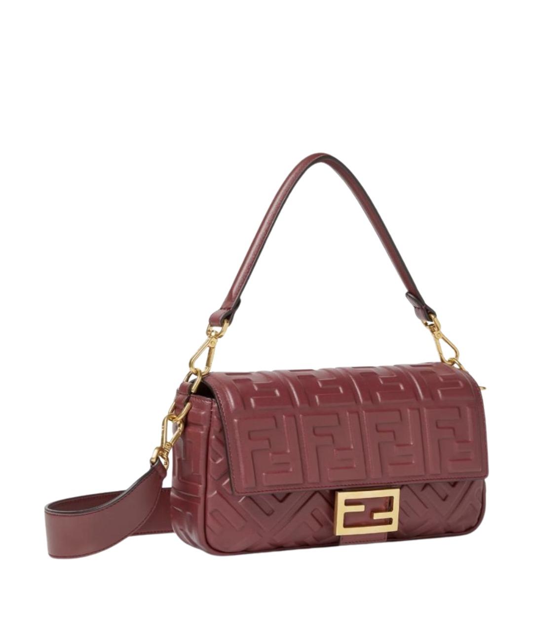 FENDI Красная кожаная сумка через плечо, фото 2